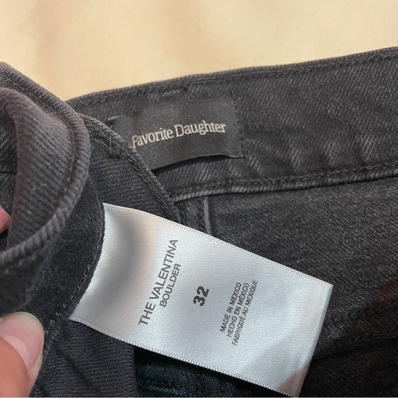 Favorite Daughter- Valentina Tower High Rise Cigarette Jeans Black Boulder 32 - Picture 11 of 11
